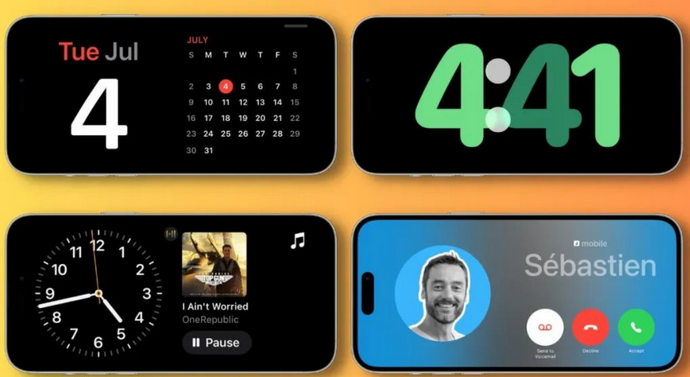 韶关苹果手机维修分享iOS17横屏充电待机显示有什么好处 