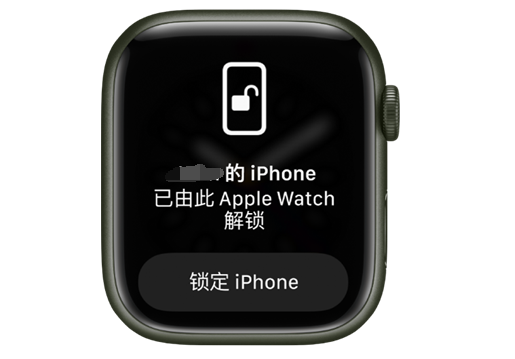 韶关苹果手机维修分享用 AppleWatch 解锁配备面容 ID 的 iPhone方法 